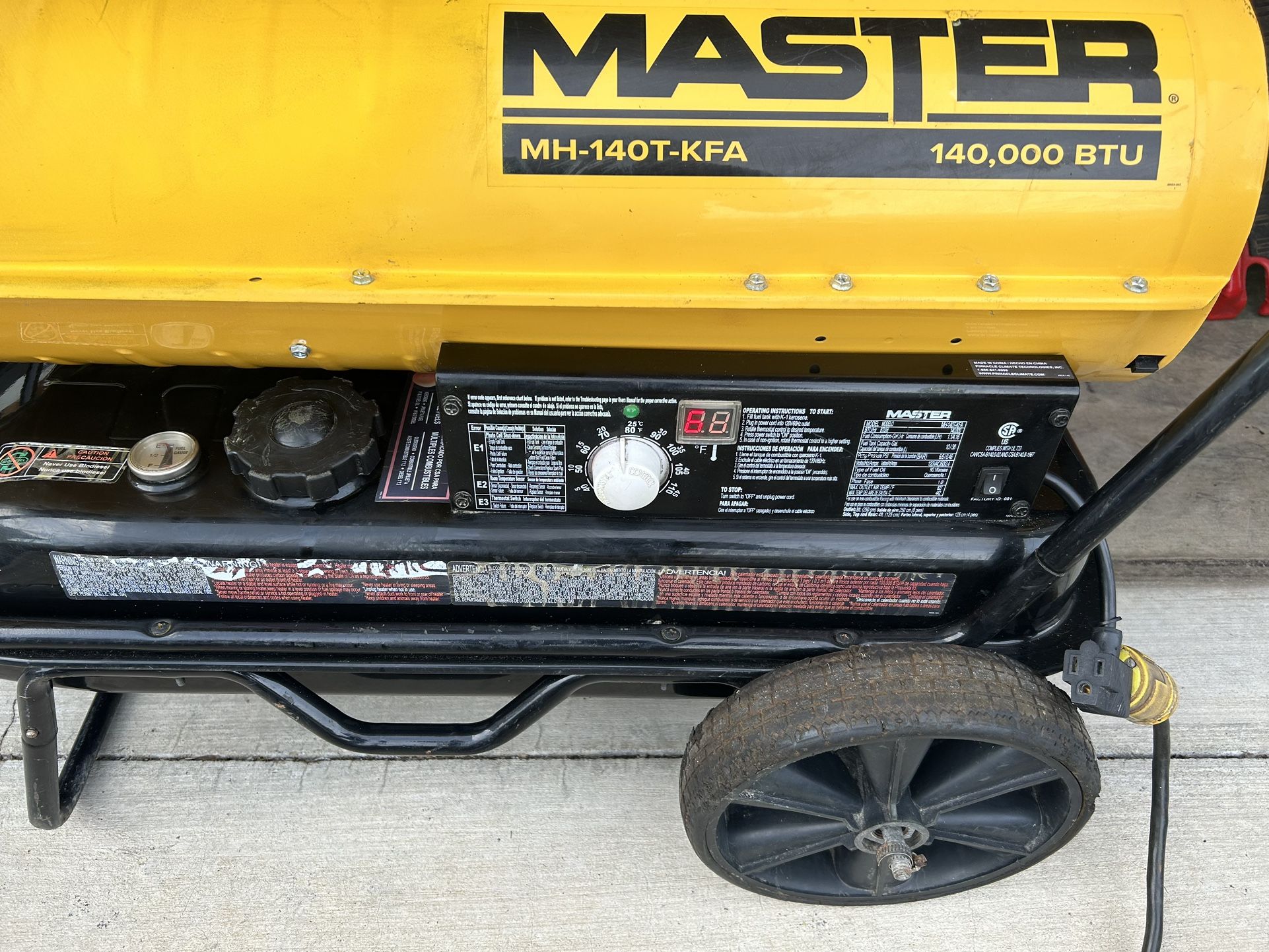 Master MH140 KFA 140,000 BTU for Sale in Laurens, SC OfferUp