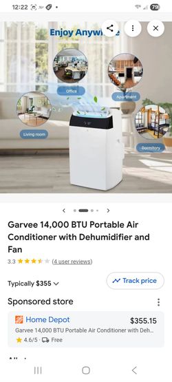 Garvee 14,000 BTU Portable Air Conditioner