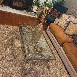 Modern Glass Top Coffee Table – Sturdy & Stylish