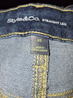 3 pairs Style co straight leg jeans