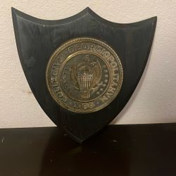 Georgetown University Collegium Georgiopolitanum 1789 Shield Plaque