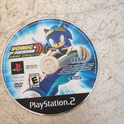 Sonic Riders Zero Gravity (Sony PlayStation 2, 2008) PS2 DISC ONLY Tested 