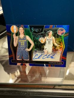 2015 panini select signed Caitlin Clark Courtside blue 10/49