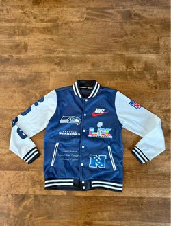 Seattle Seahawks Super Bowl LX Champions Varsity Jacket Size Small
