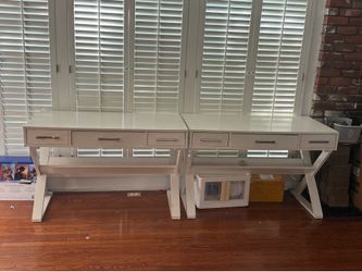 FREE - 2 White Kids/Study Desks (4ft x 2ft) - Pickup Only