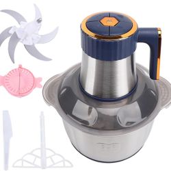 Electric Food Chopper 5L Stainless Steel Bowl 500W (Open Box, Never Used)