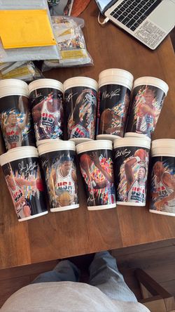 McDonalds Dream Team Cups Complete Set