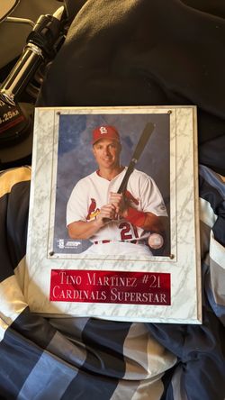 Tino Martinez #21 Cardinals Superstar Photo Plaque