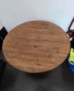 Authentic 40 lbs Pier 1 Imports Solid Wood Drop-Leaf Table – Brazilian Craftsmanship