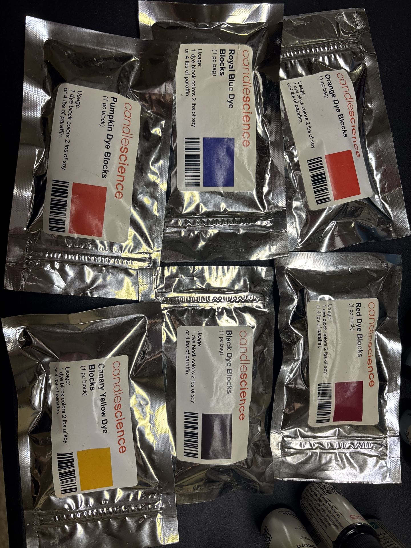 Dye Blocks For Candle Wax Coloring