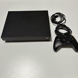 Microsoft Xbox One X 1TB Gaming Console Black with Controller and Power Cords