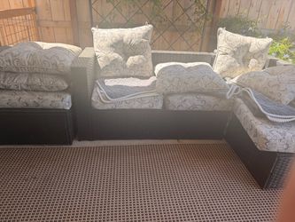 Outdoor patio couch