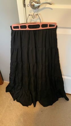 elastic black ruffled skirt Size XXS