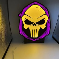 Skeletor TV Display | 3D Printed Decor | USB Illuminated Sign
