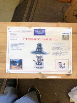 Wenzel Pressure Lantern with Wooden Crate