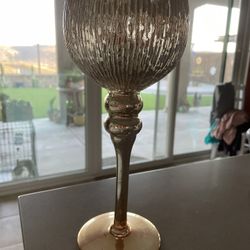 Gold Candle Holder -12” Tall