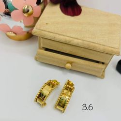 18k Real Yellow Saudi Gold Ring 3.6g