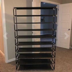 Brand New Shoe Rack 10 Tier Organizer 
It can fit 50 pair of shoes 
