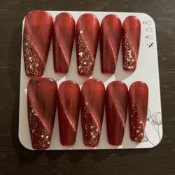 Red Press On Nails