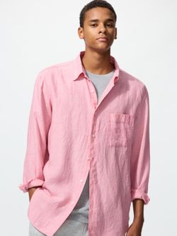 Men's XS Uniqlo Premium Linen Shirt