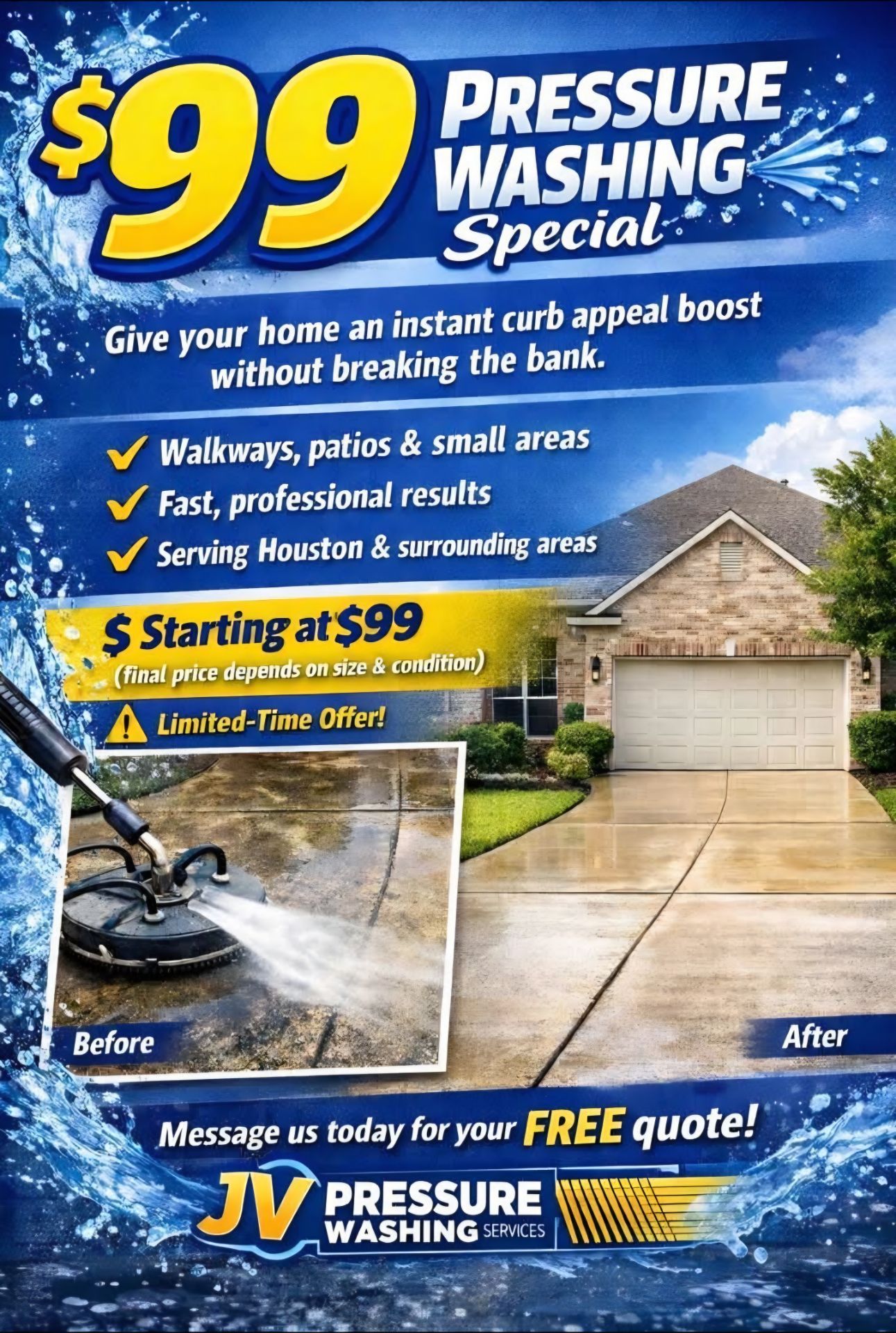 Pressure wash