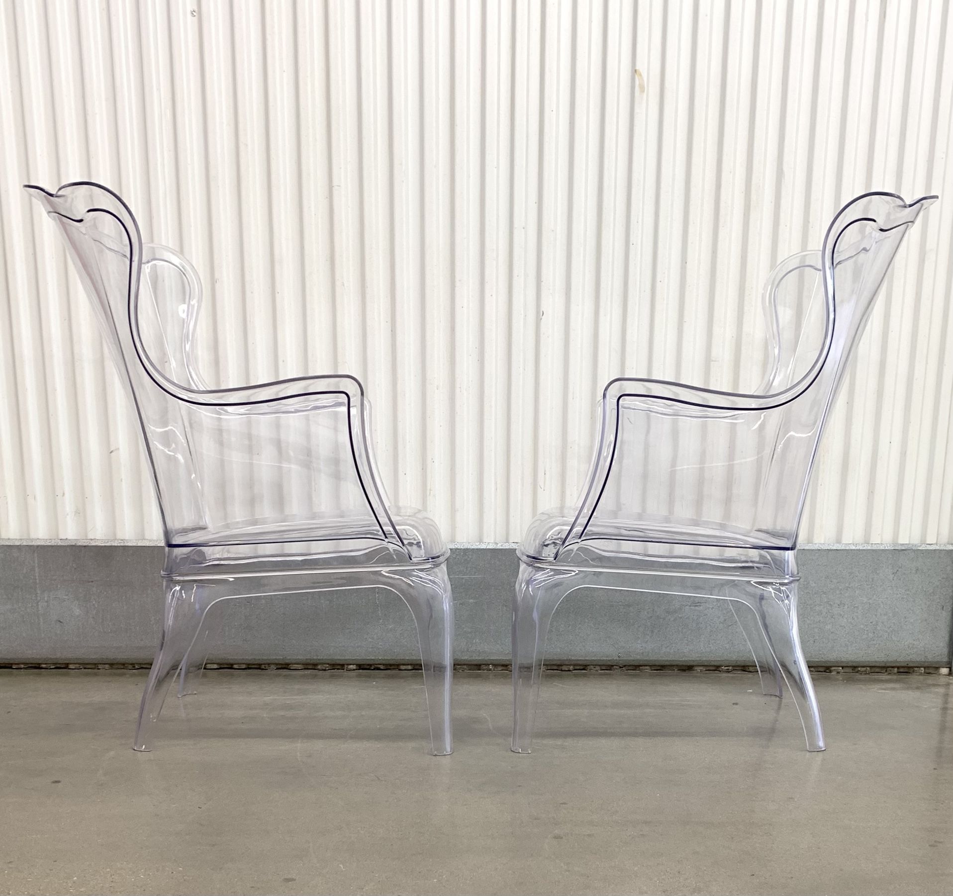 Indoor/ outdoor Transparent Ghost “Pasha” armchairs 660 model by Pedrali (2)