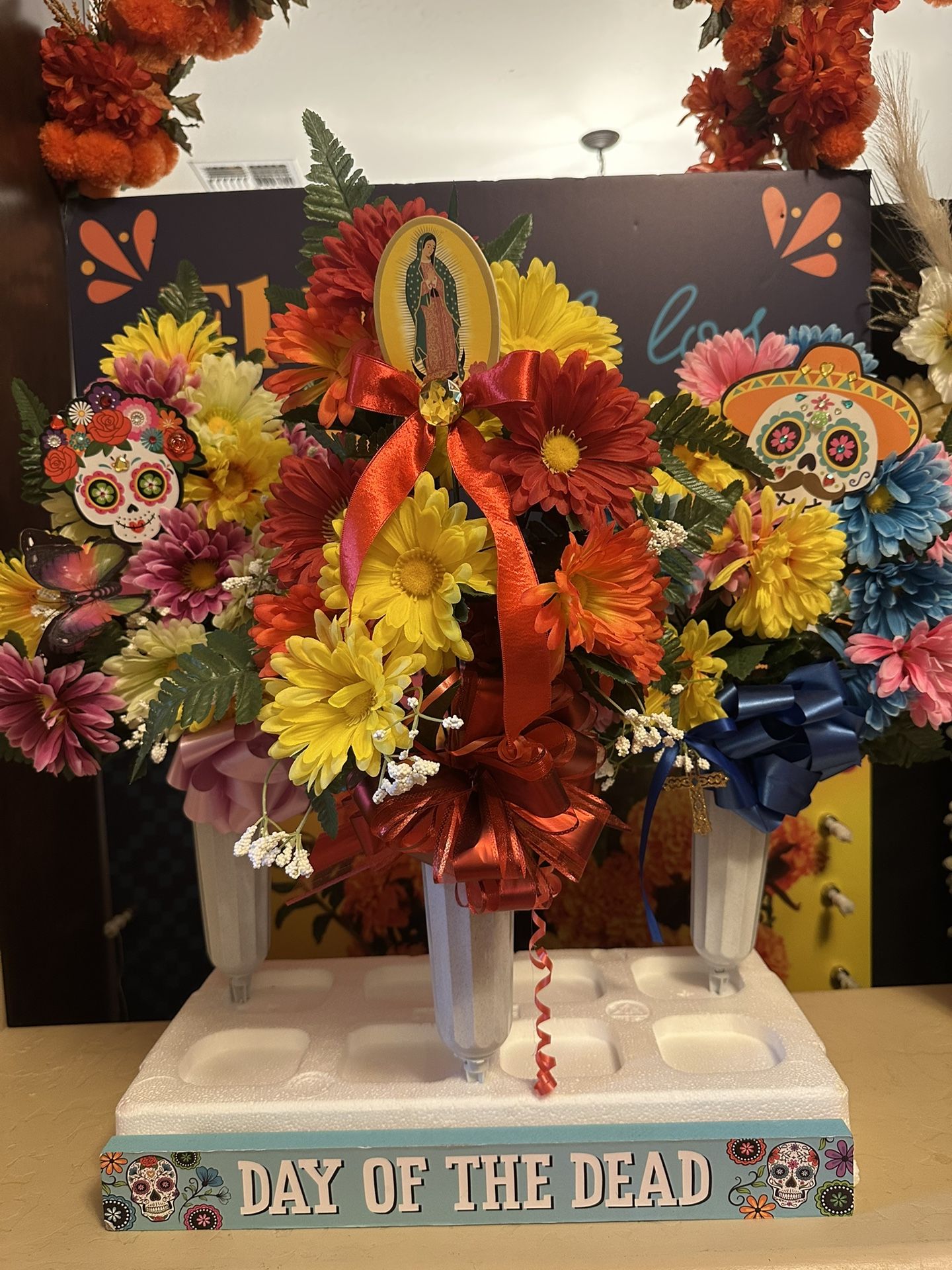 Day Of Dead 💀🌹🌼🌸🌺🌻Flower Arrangements