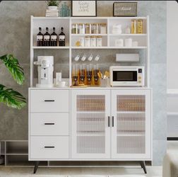 Kitchen Pantry with Glass Door