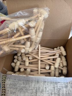 Mini Wooden Mallets / Hammers (Bulk Pack)