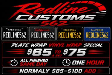 License plates vinyl wrap