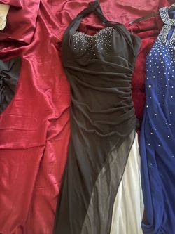 Black Halter Neck Formal Dress