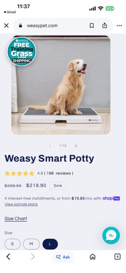 Weasy Smart Potty for Dogs