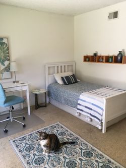 Twin Bed with Bamboo Brand Mattress