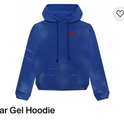 Hellstar Gel Hoodie Blue Size Medium 