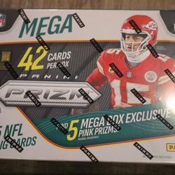 Prizim 2025 football mega box panini cards