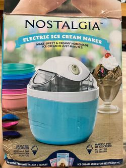 Mini Ice Cream Maker Electric Nostalgia 1 Pint Person Summer Heaven