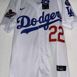 Men Dodgers Kershaw White Jersey