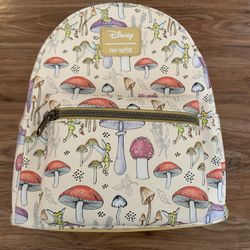 Loungefly Disney Peter Pan Tinker Bell Fairy Mushroom Mini Backpack