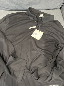 Calvin Klein Long sleeve Polo Tee Men - Size Large Fits Big