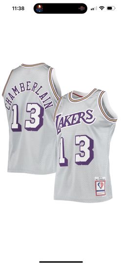 New LA Los Angeles Lakers Mitchell & Ness Wilt Chamberlain Swingman Spit  NBA Basketball Jersey Size Large for Sale in Anaheim, CA - OfferUp