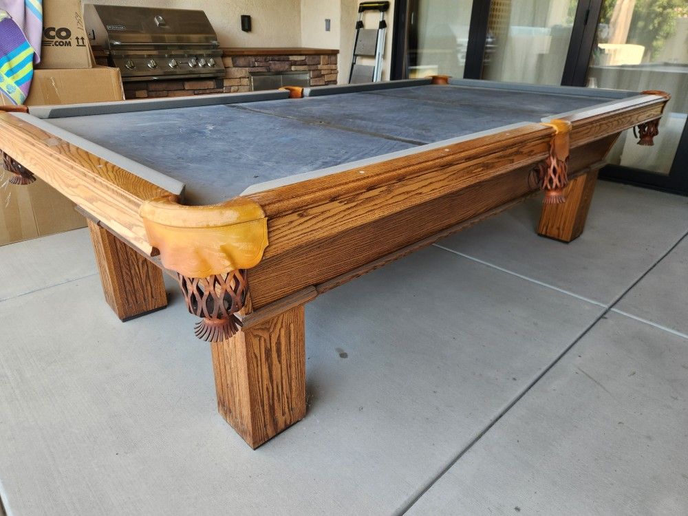 Pool Table Olhausen 9 Foot W/install , New Felt , New Pockets.