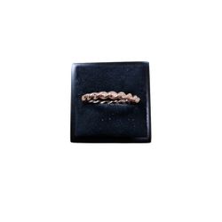 Size 7 Rose Gold Braided Band