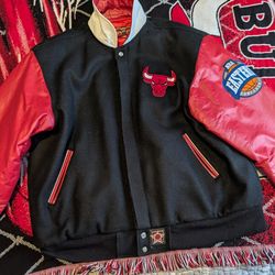 Vintage Chicago Bulls Jeff Hamilton Leather Jacket
