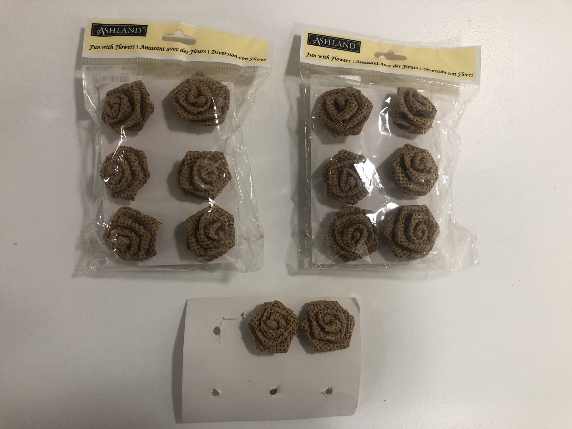 Burlap Flowers Decoration