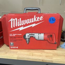 Milwaukee 1/2” right angle drill
