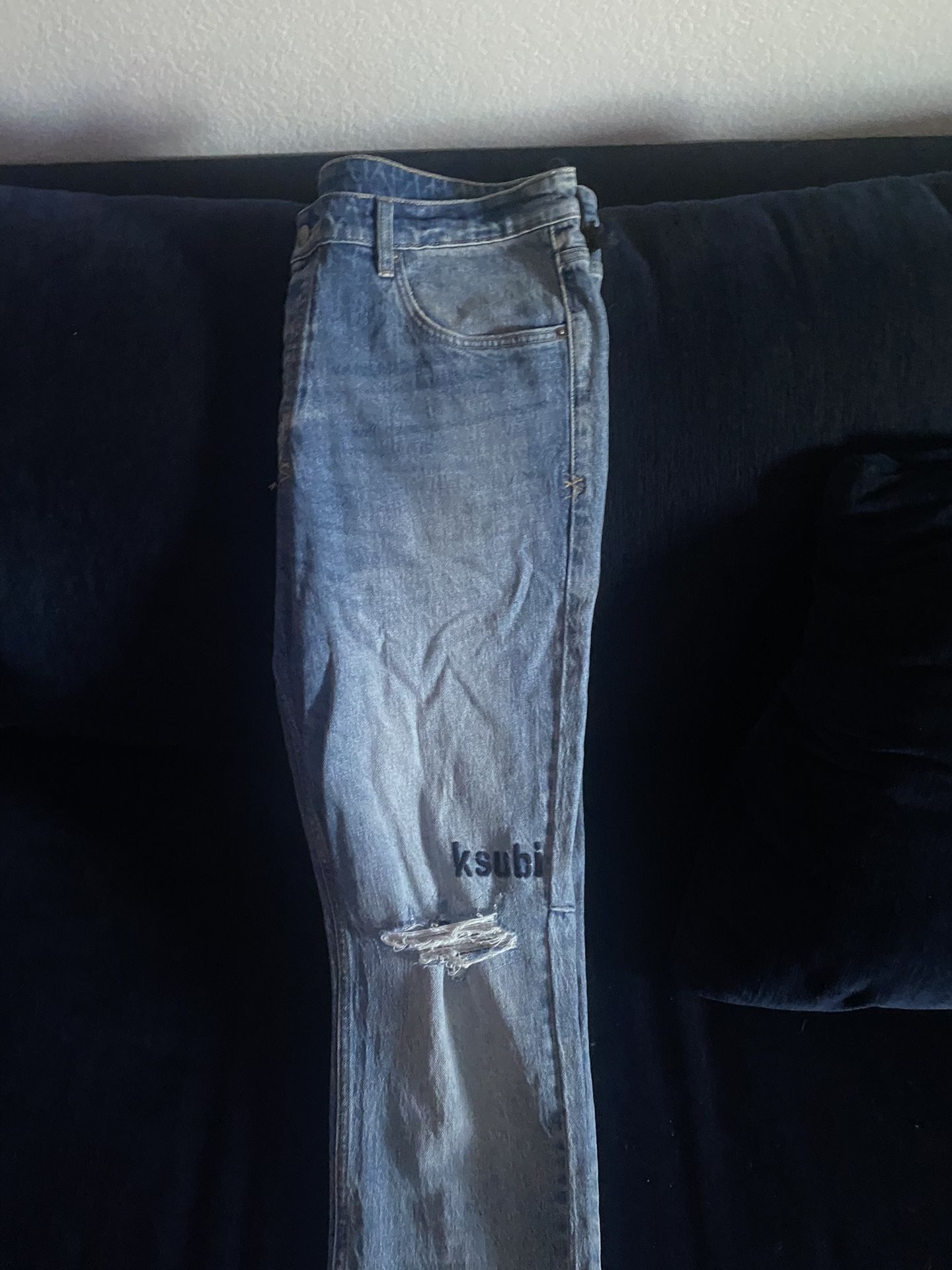 Ksubi Blue Jeans,All Products : American Fashion Style Bags On Sale