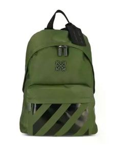 Off-White Arrow Logo Backpack Green