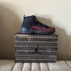 Jordan Retro 12 A Ma Maniere Black Size 11W Or 9.5 DS