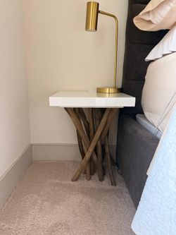 Hartwick Branched Side Table/ Nightstand - (Light NOT INCLUDED)