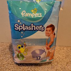 NEW Pampers Splashers Swim Diapers Size L, 17 Count